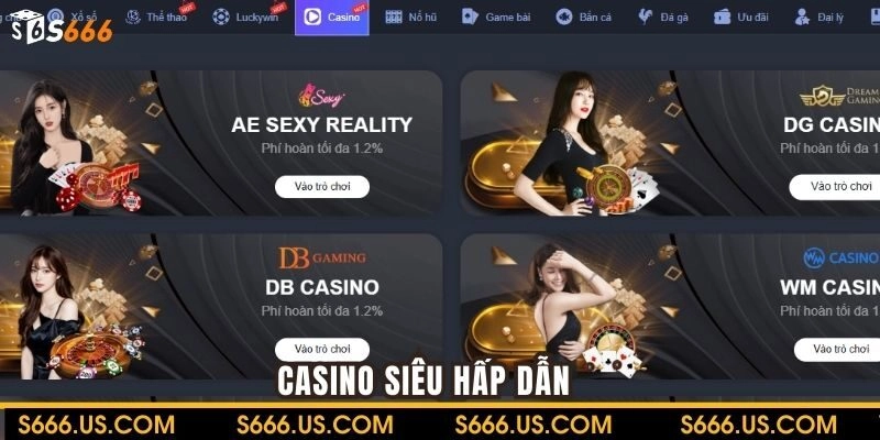 Casino siêu hấp dẫn với rất nhiều trò chơi